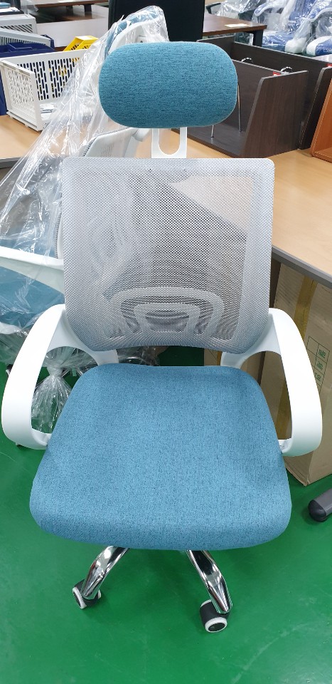 매쉬의자/블루/그레이